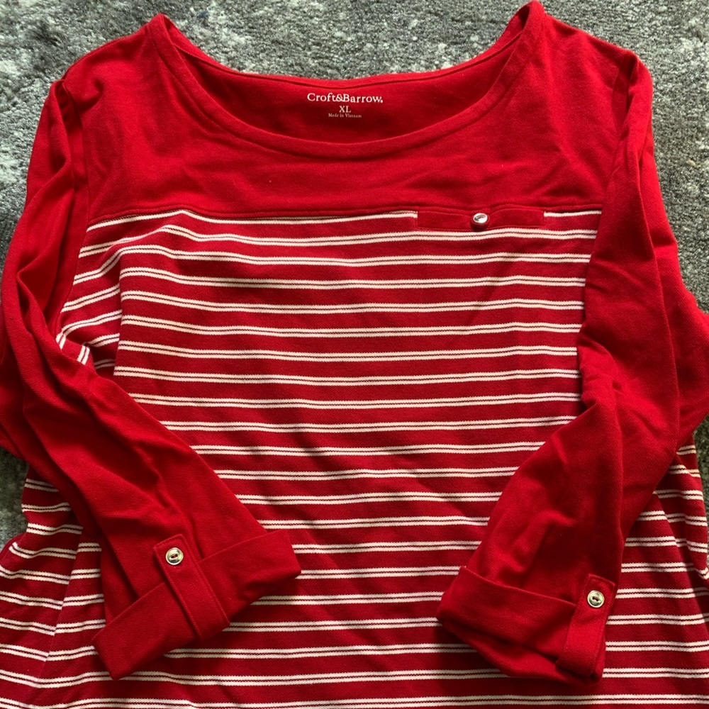 Croft & Borrow 3/4 sleeve shirt
